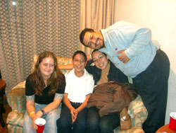 Yo con la familia de Oscar (con su esposa Anahi y su hijo Jesus)